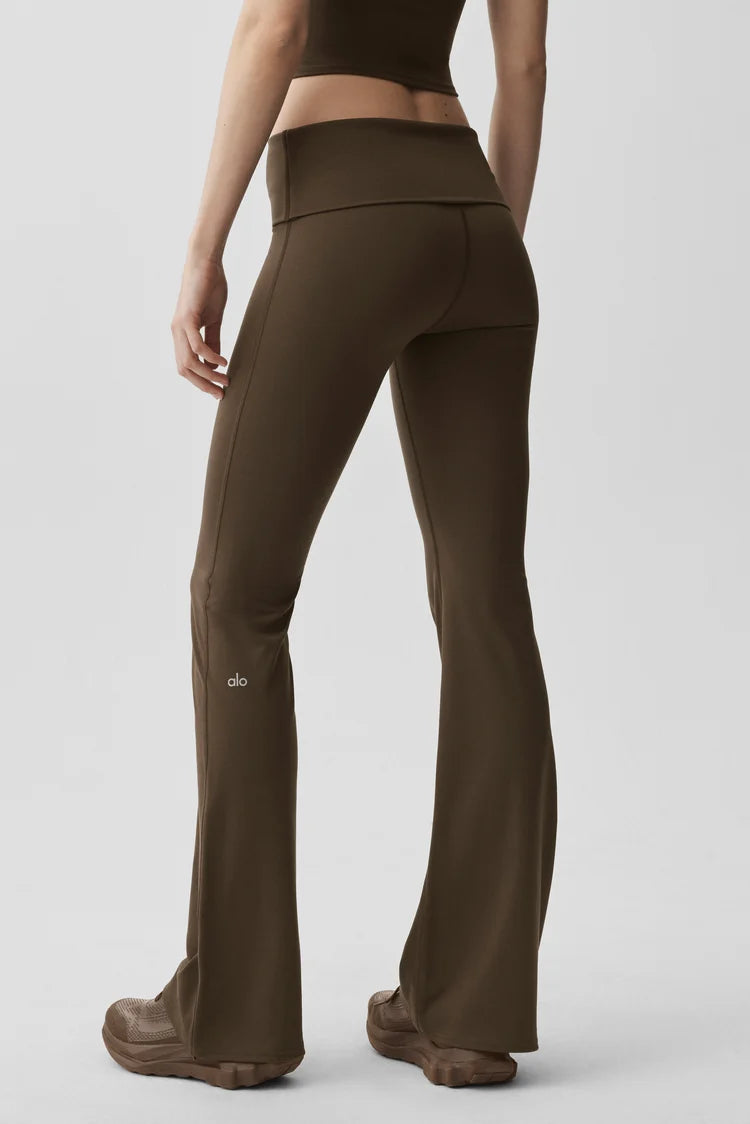 ALO YOGA - Softsculpt Foldover Flare Legging (Regular)