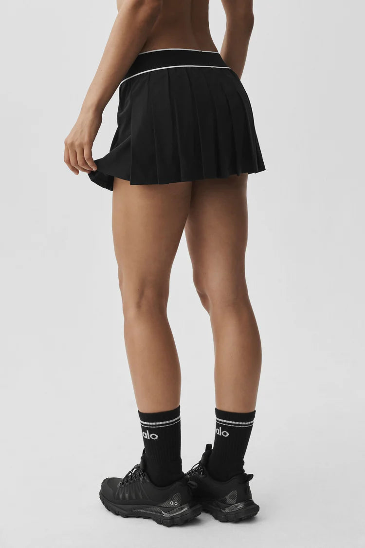 ALO YOGA - Low-Rise Amp It Up Tennis Skirt