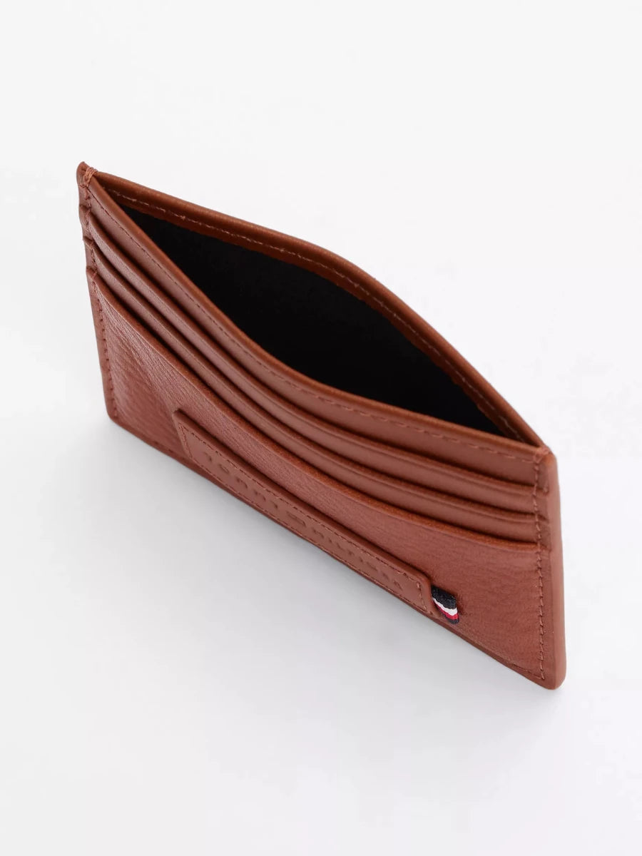 Tommy Logo Leather Card Holder - Brandatak Store