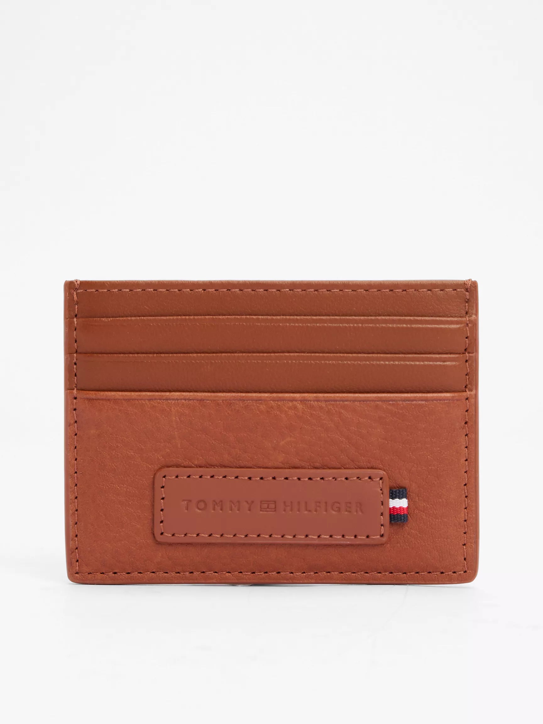 Tommy Logo Leather Card Holder