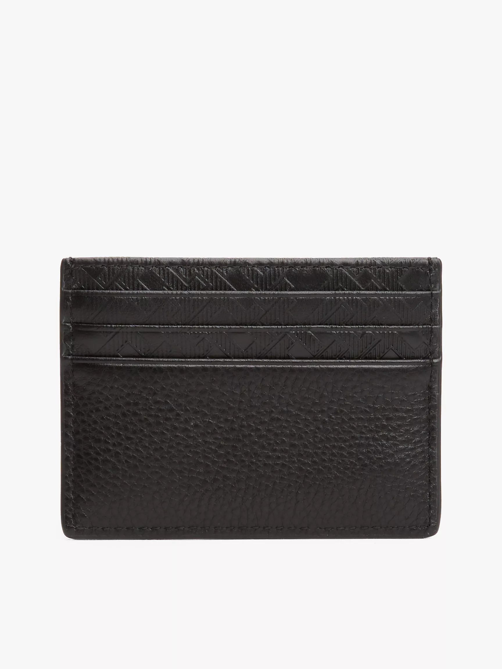 Tommy Hilfiger - Pebbled Leather Monogram Card Holder