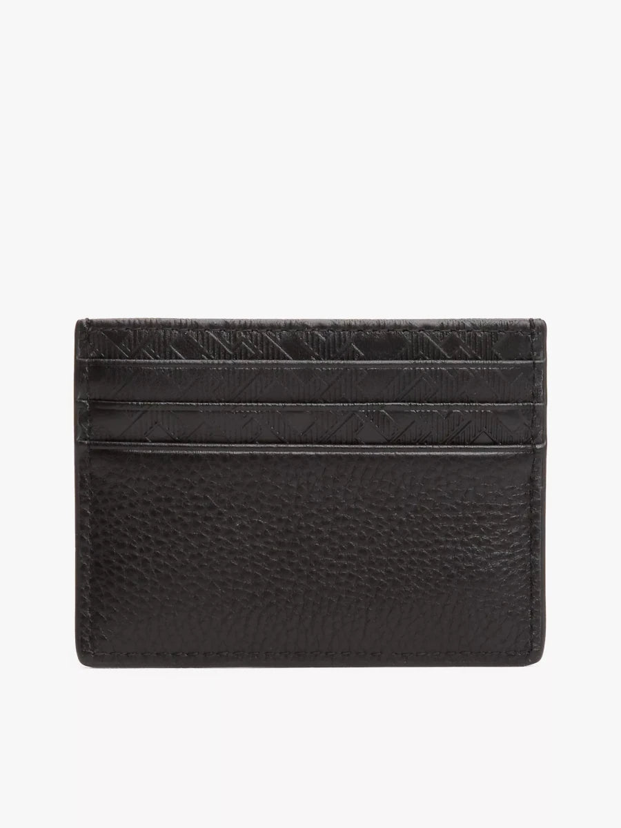 Tommy Hilfiger - Pebbled Leather Monogram Card Holder - Brandatak Store