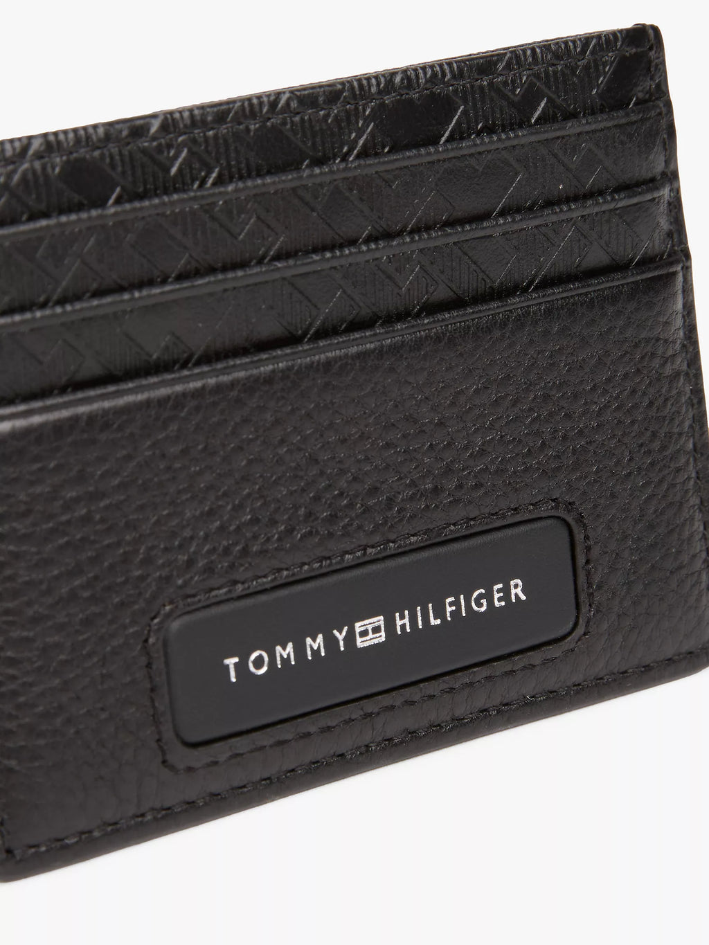 Tommy Hilfiger - Pebbled Leather Monogram Card Holder