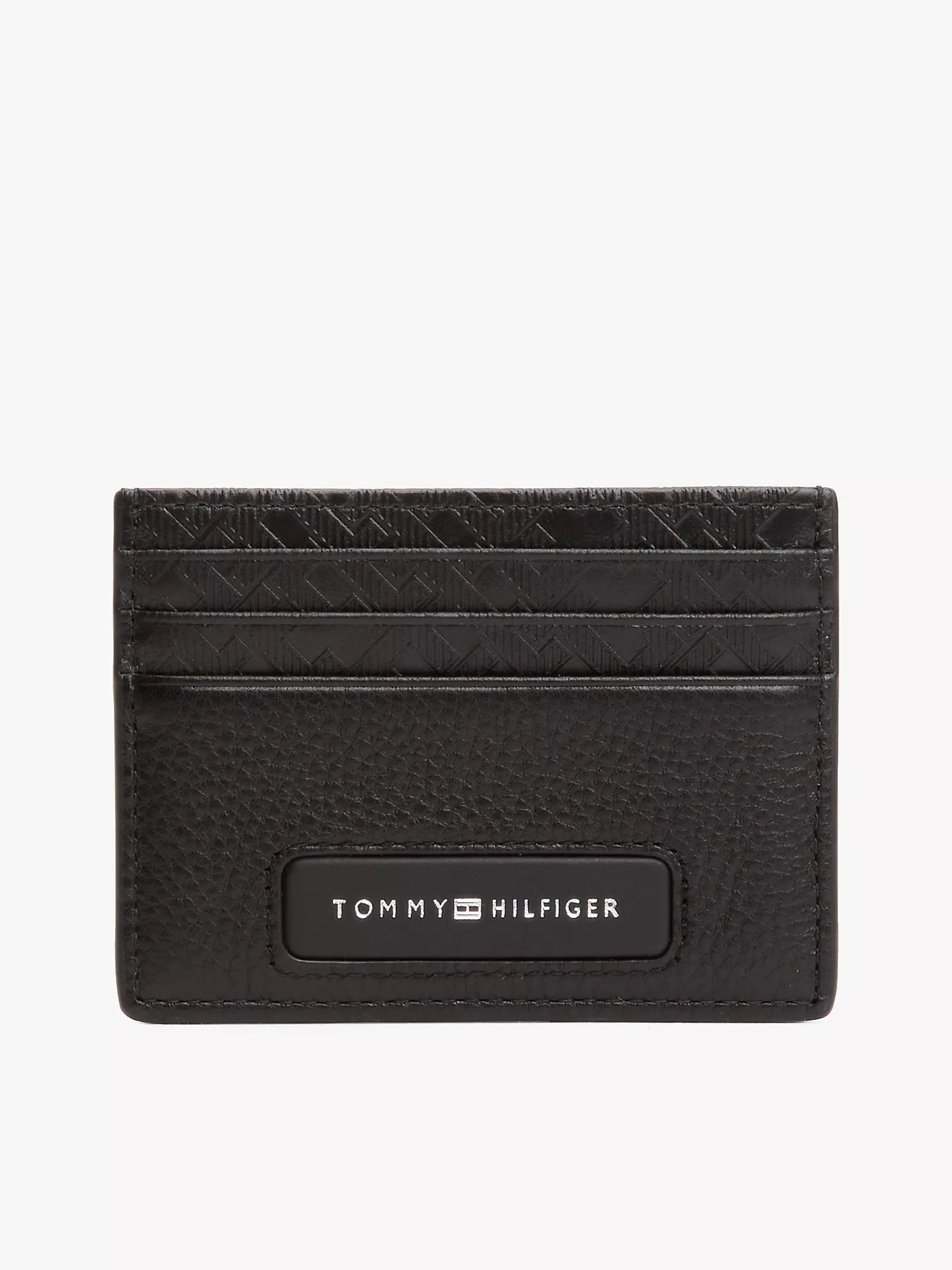 Tommy Hilfiger - Pebbled Leather Monogram Card Holder
