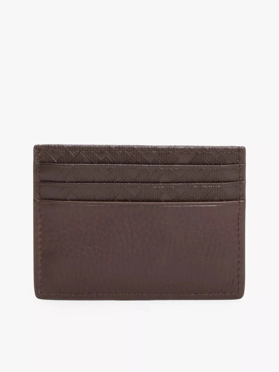 Tommy Hilfiger - Pebbled Leather Monogram Card Holder - Brandatak Store