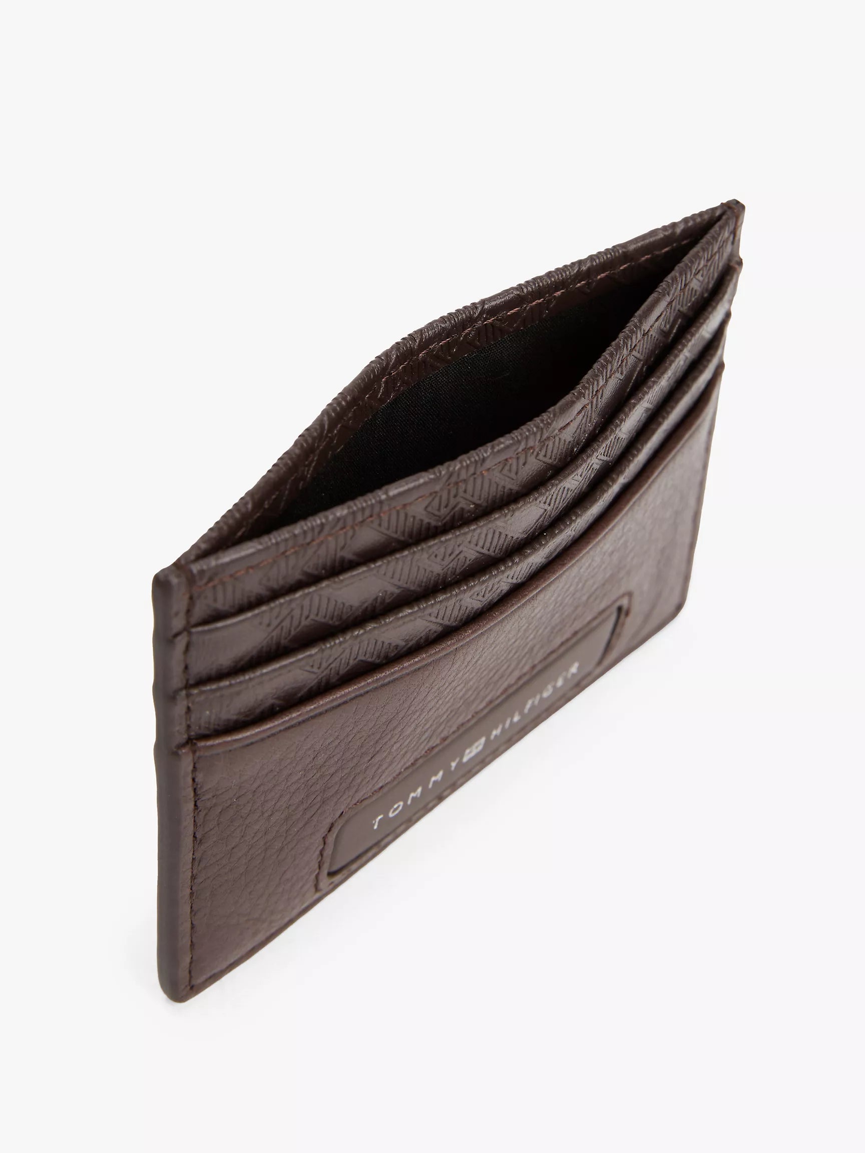 Tommy Hilfiger - Pebbled Leather Monogram Card Holder