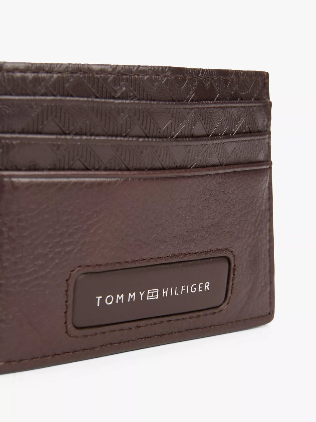 Tommy Hilfiger - Pebbled Leather Monogram Card Holder