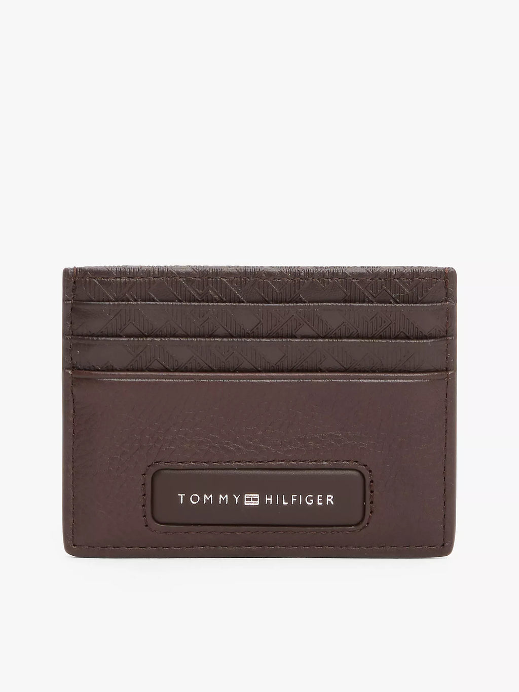 Tommy Hilfiger - Pebbled Leather Monogram Card Holder