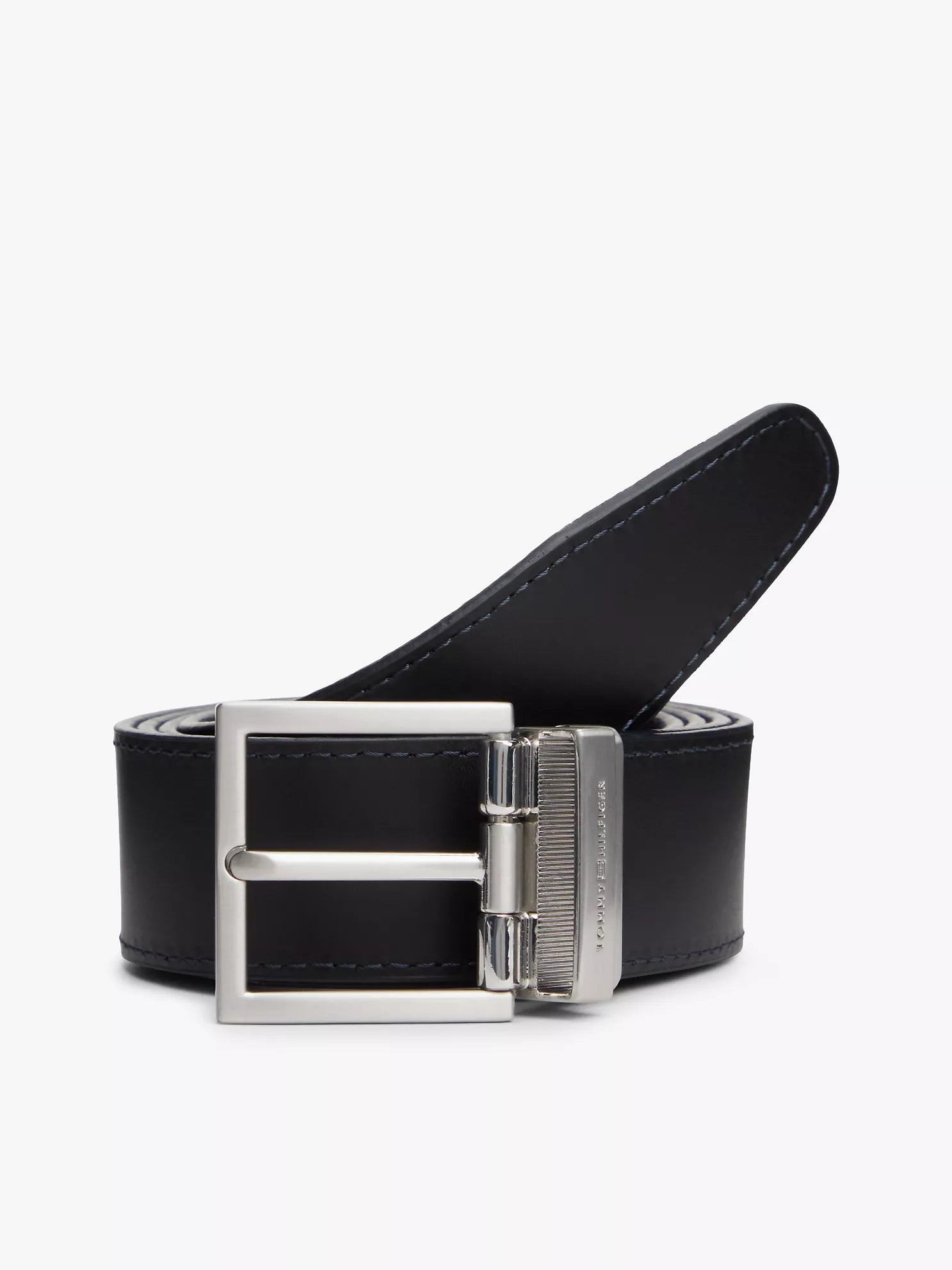 Tommy Hilfiger - Reversible Square Buckle Leather Belt