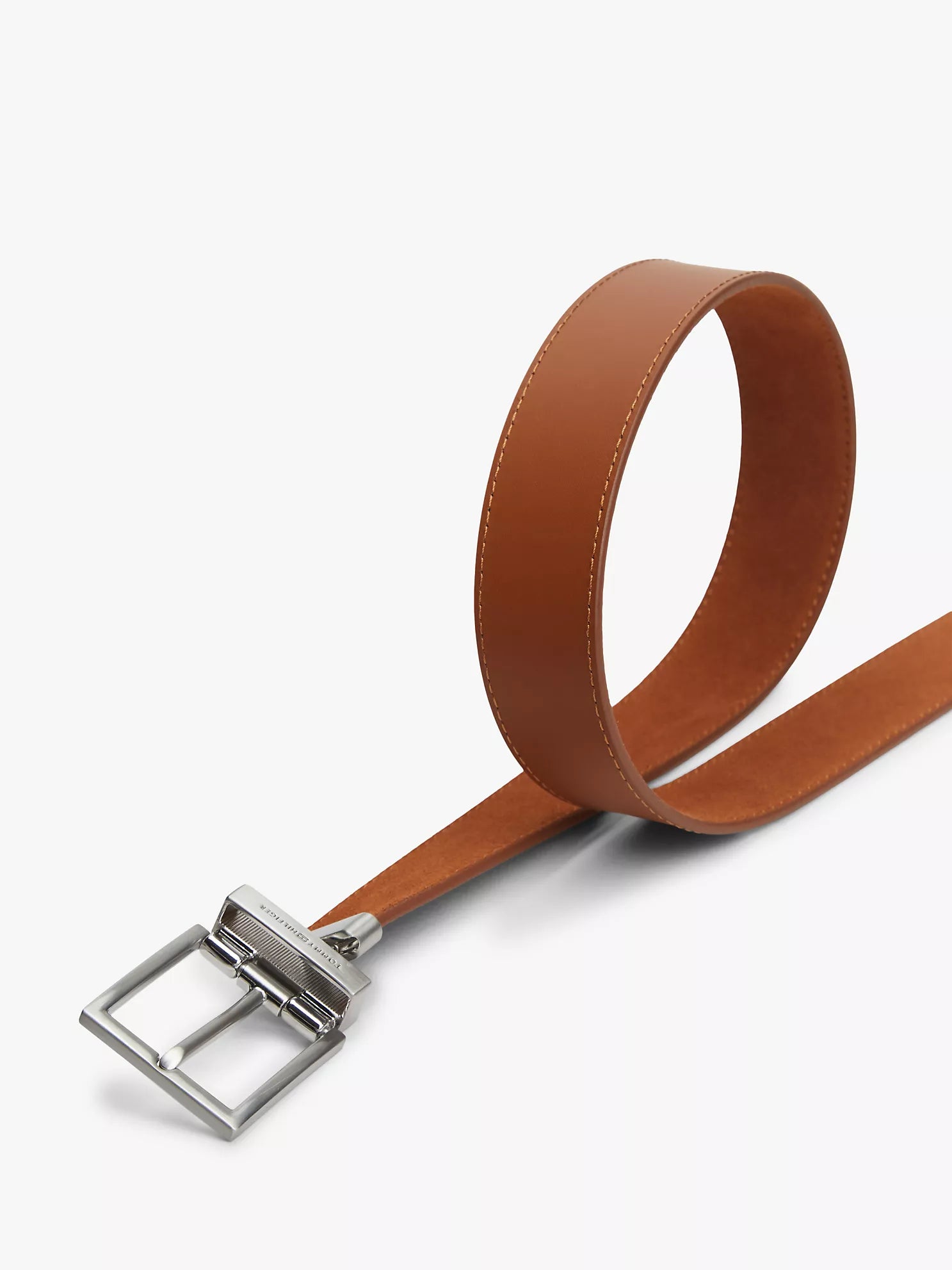 Tommy Hilfiger - Reversible Square Buckle Leather Belt