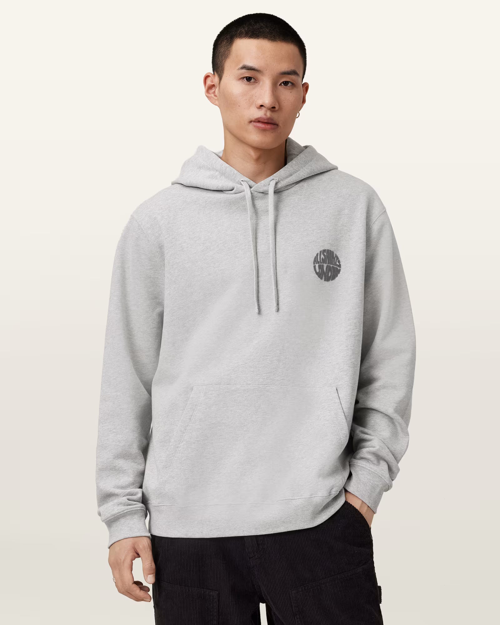 Allsaints - Waved Relaxed Fit Hoodie