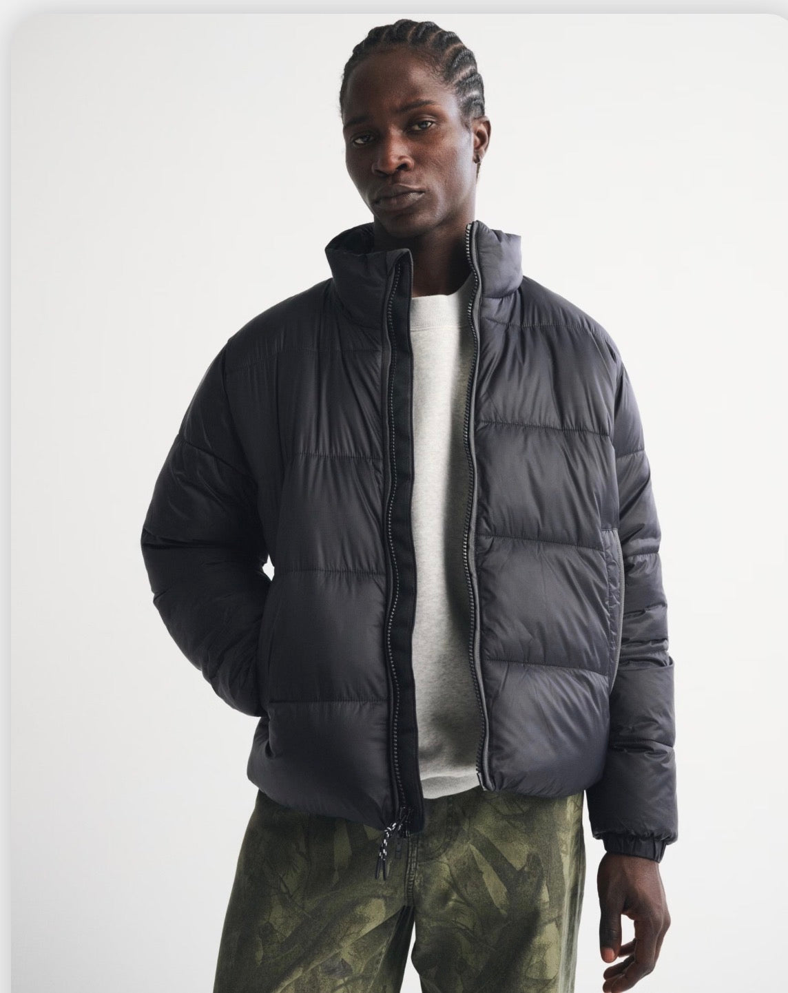Abercrombie & Fitch - A&F AirCloud Mockneck Puffer IMMEDIATE