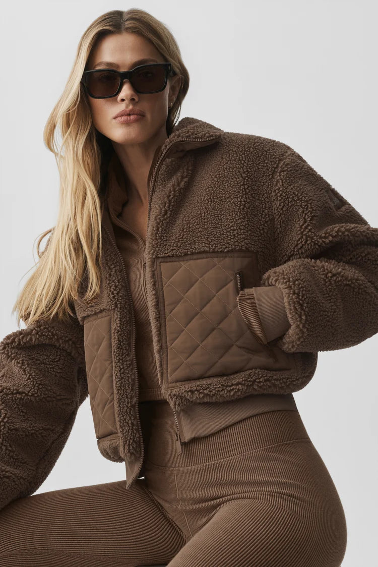ALO YOGA - Sherpa Edge Bomber