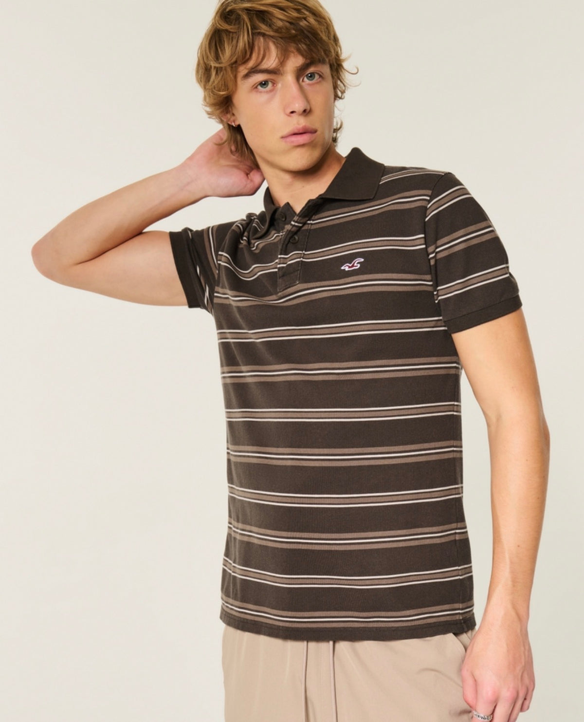 Hollister - Icon Striped Polo IMMEDIATE