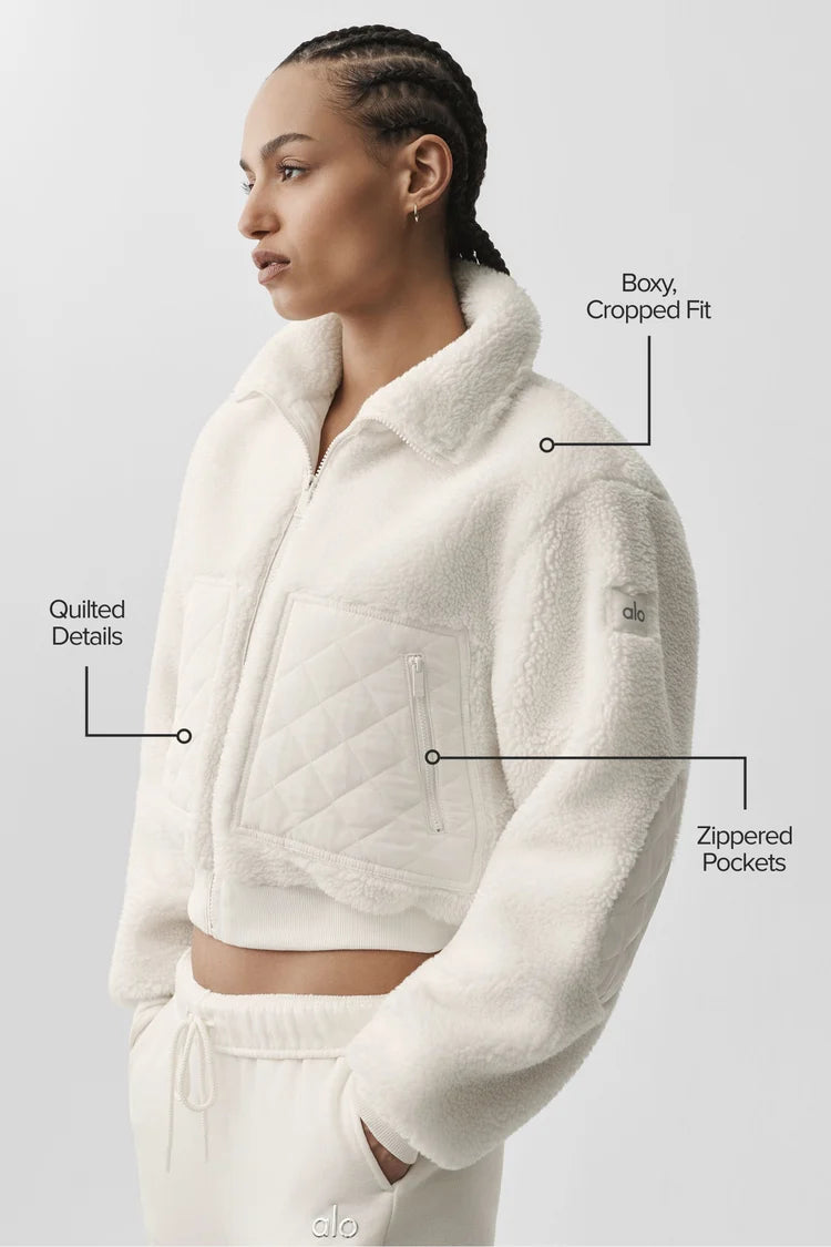 ALO YOGA - Sherpa Edge Bomber