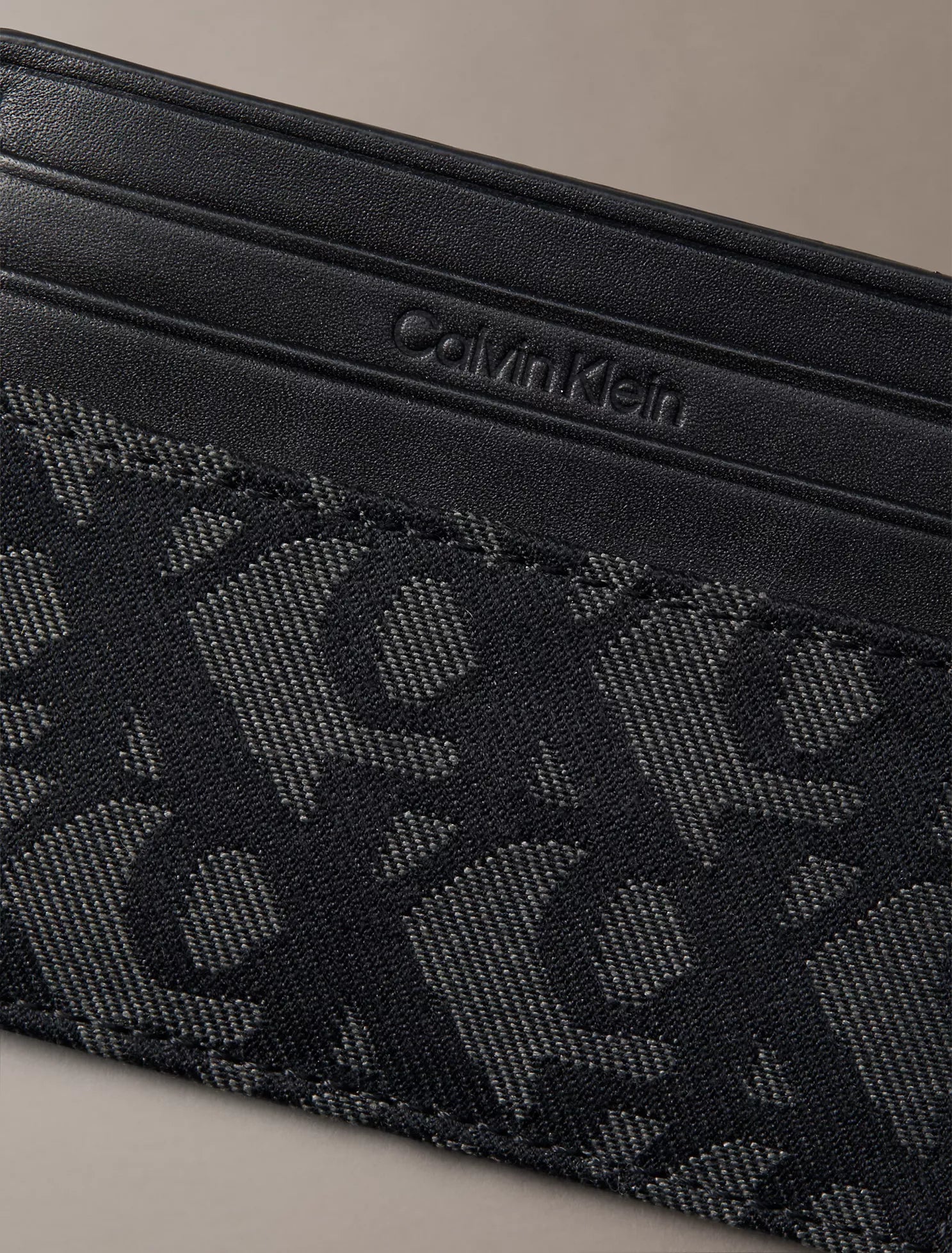 Calvin Klein - Allover Monogram Card Case IMMEDIATE