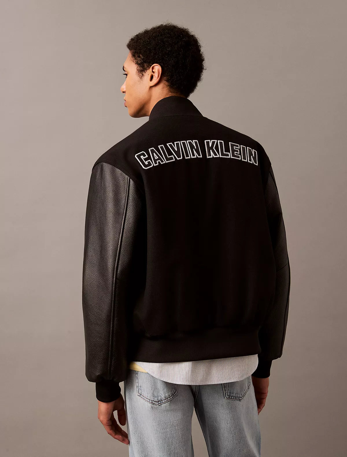Calvin Klein - Varsity Monogram Bomber Jacket