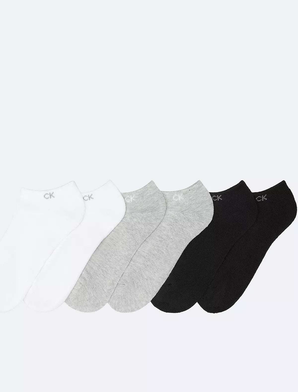 Calvin Klein - Basic Cushion No Show 6-Pack Socks
