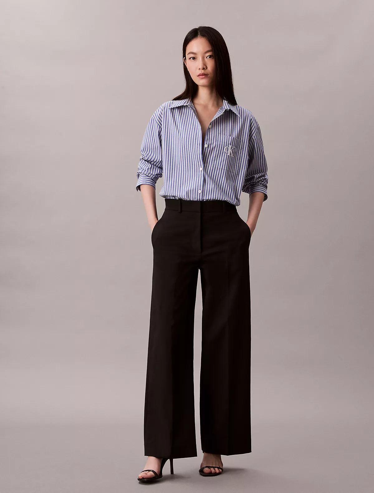 Calvin Klein - Yarn-Dyed Stripe Button-Down Shirt