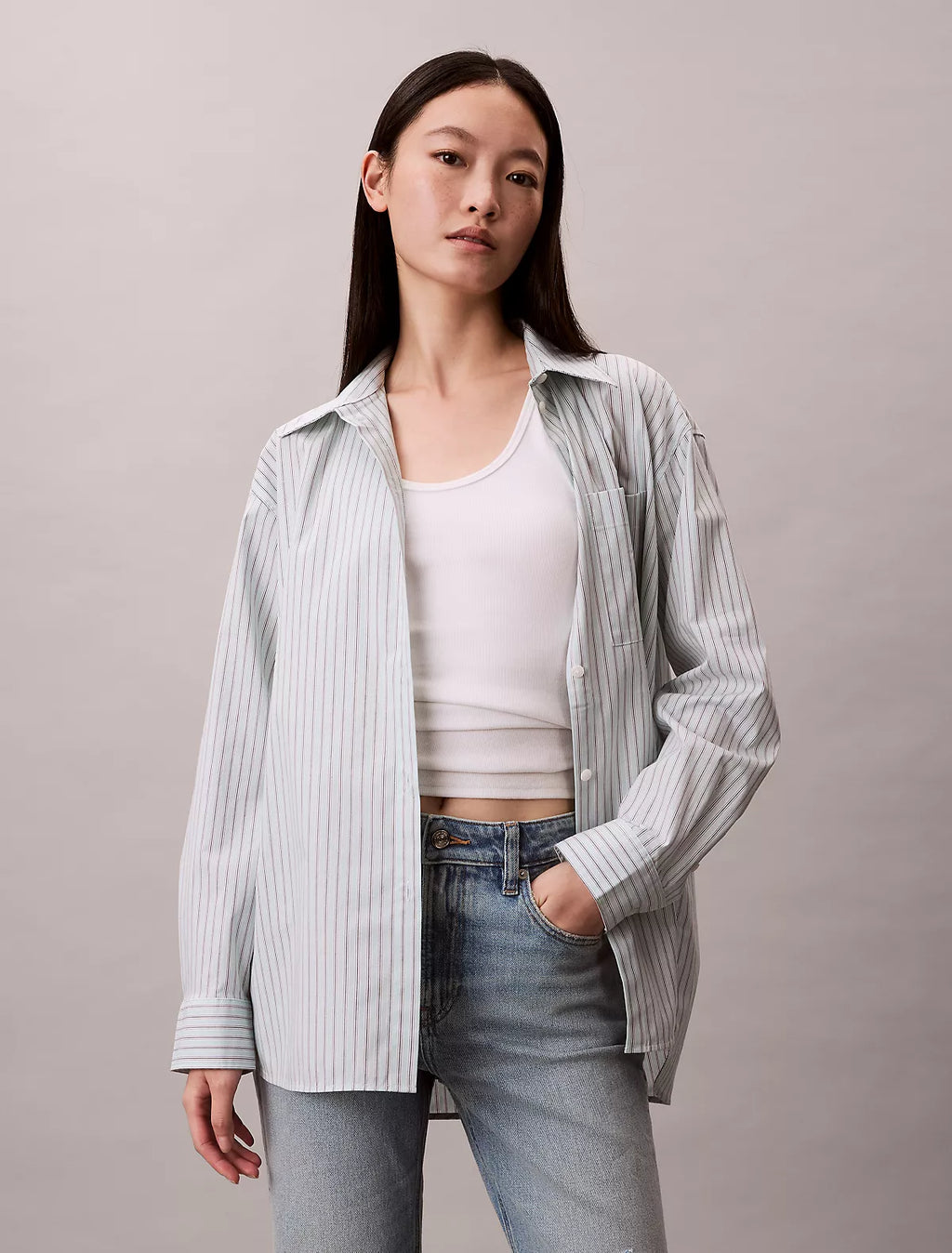Calvin Klein - Yarn-Dyed Stripe Button-Down Shirt