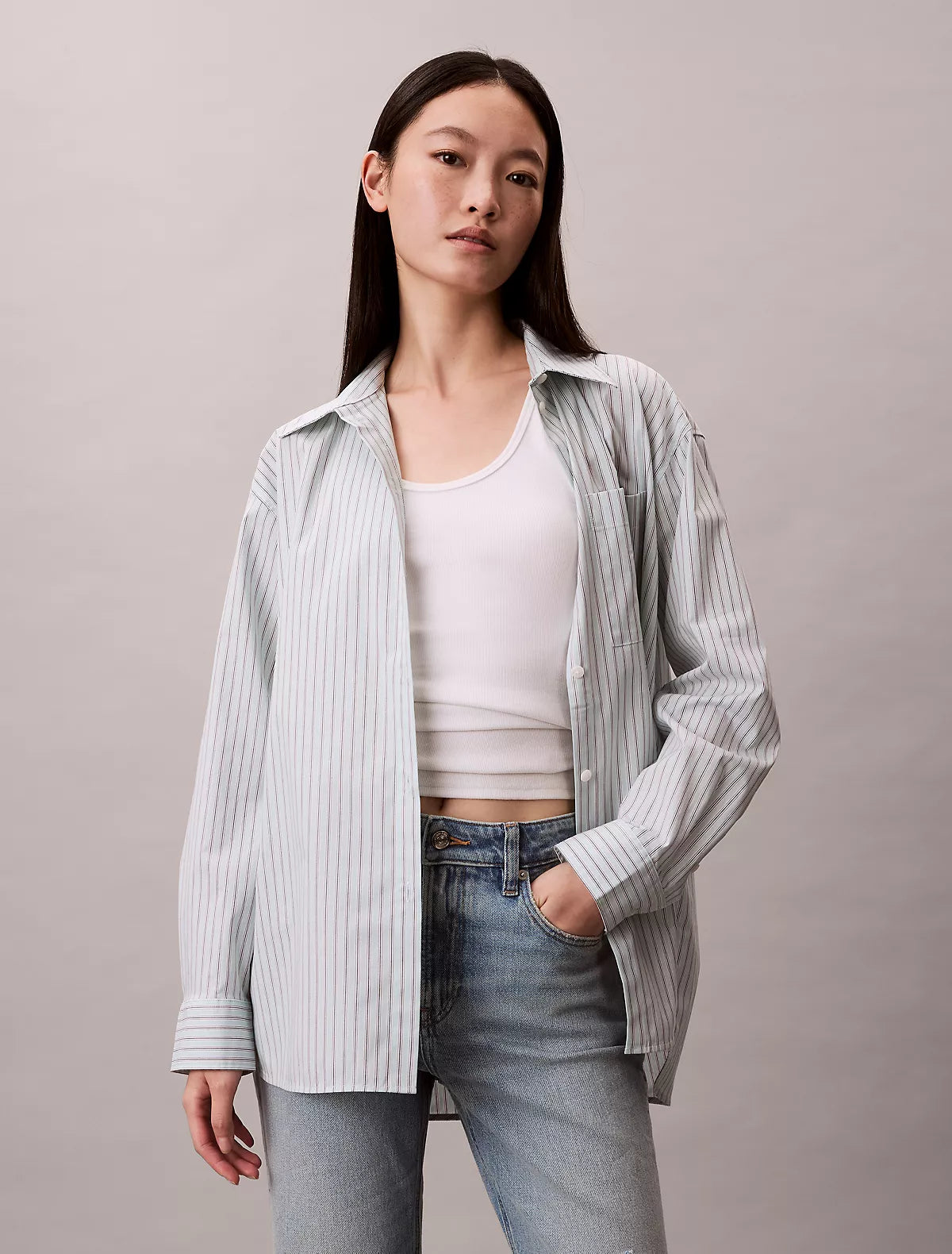 Calvin Klein - Yarn-Dyed Stripe Button-Down Shirt
