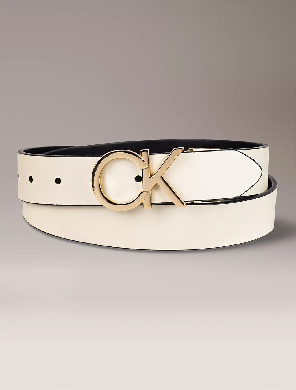 Calvin Klein - Monogram Logo Plaque Reversible Belt