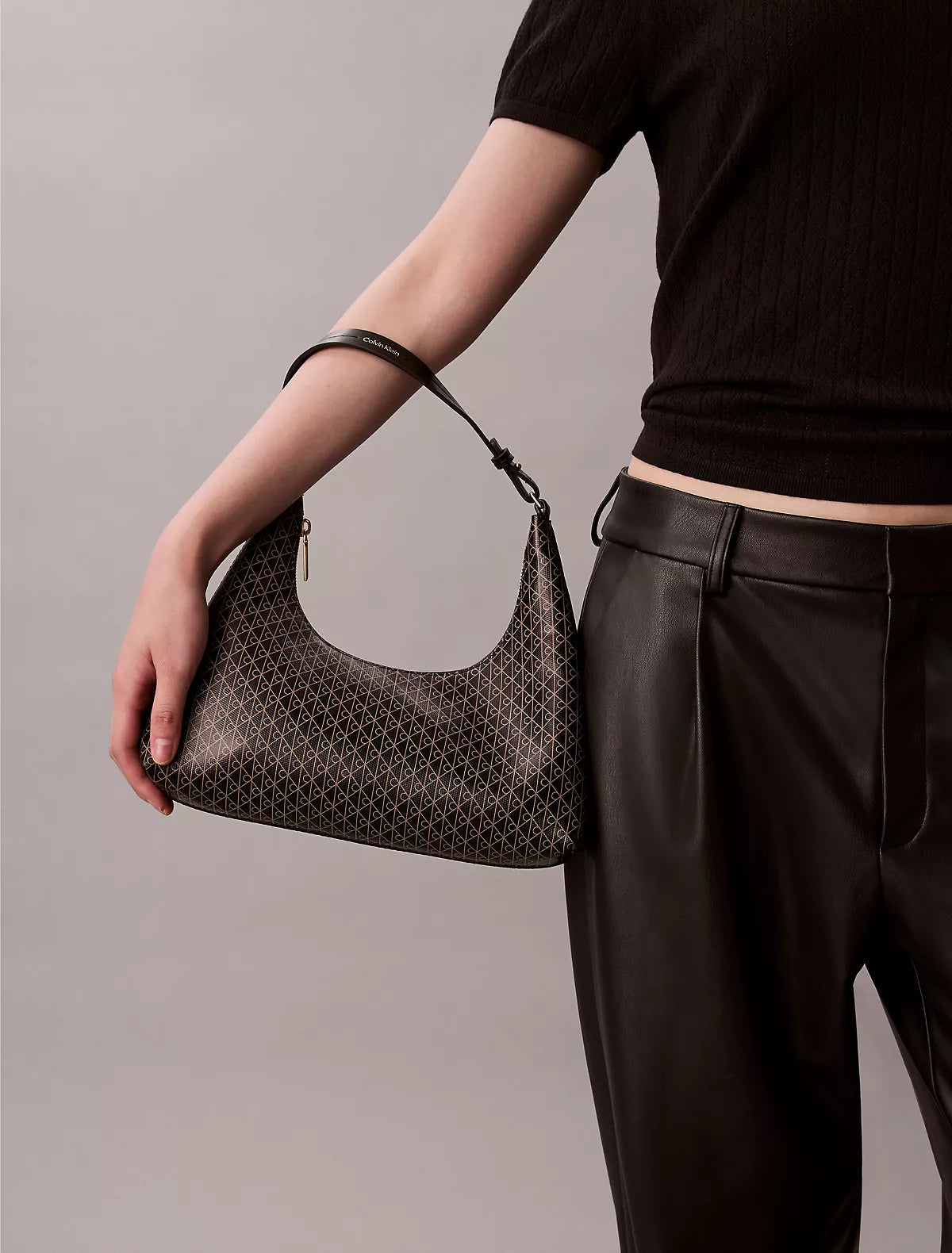 Calvin Klein - Allover Emblem Logo Shoulder Bag