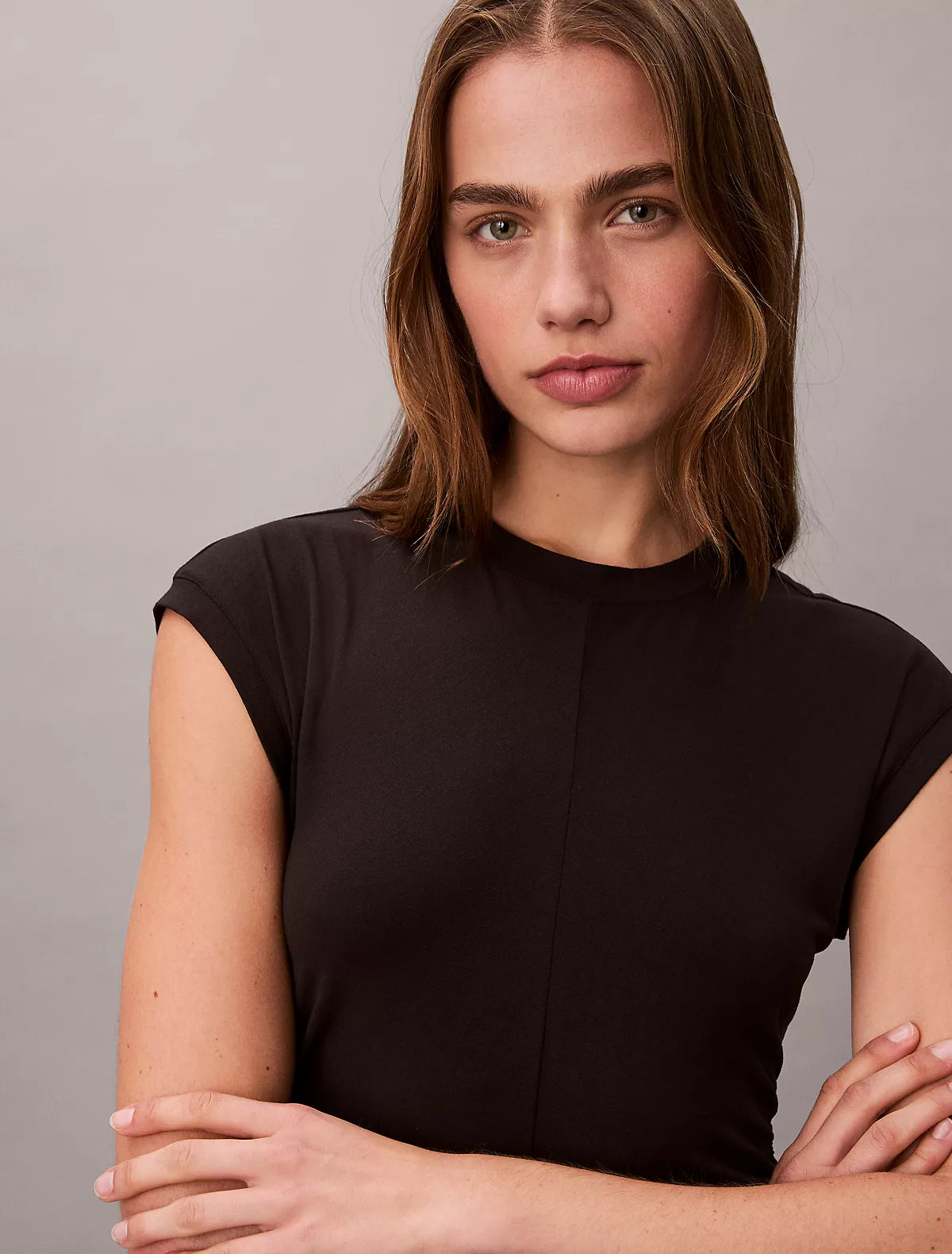 Calvin Klein - Modal Blend Jersey Slim Midi Dress