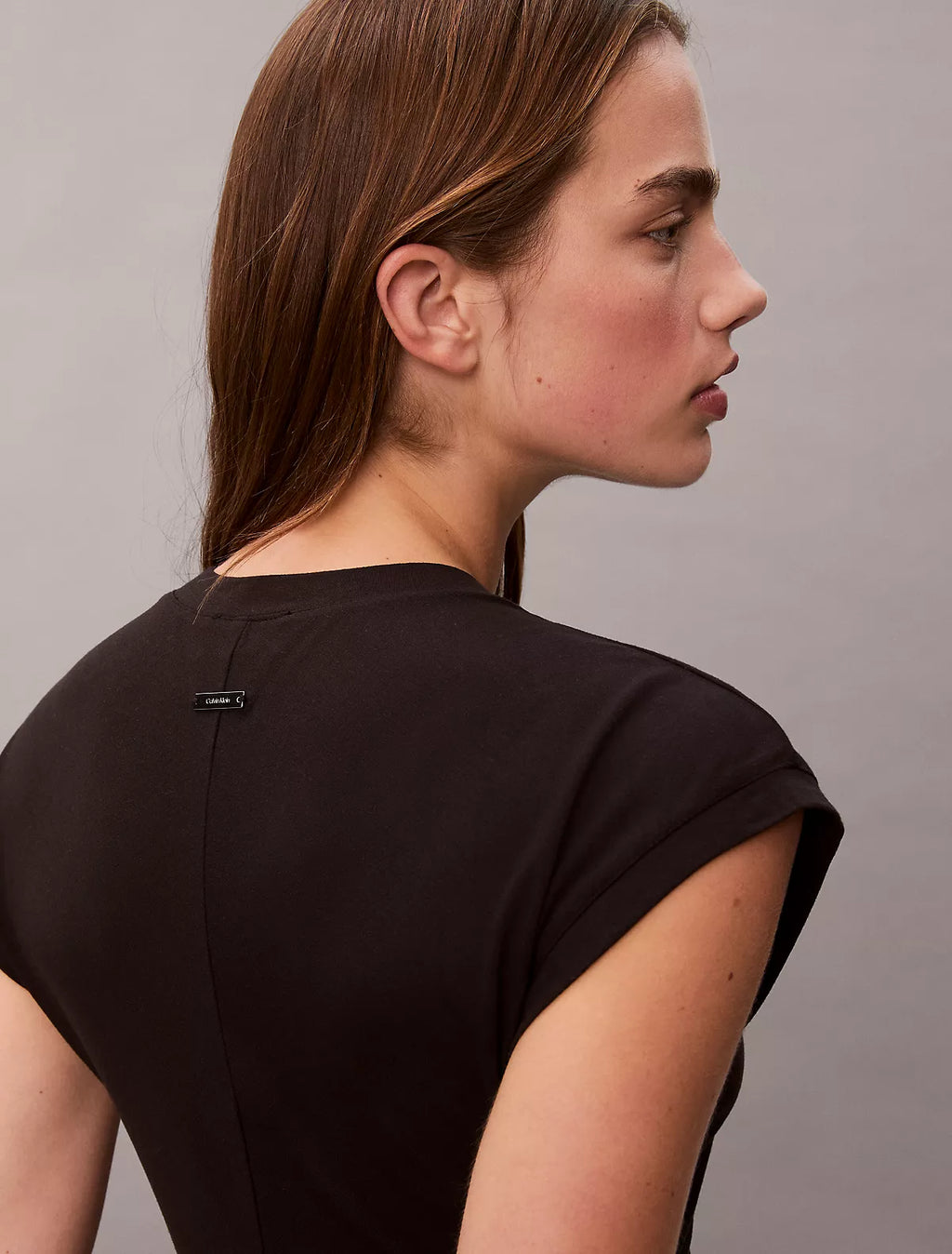 Calvin Klein - Modal Blend Jersey Slim Midi Dress