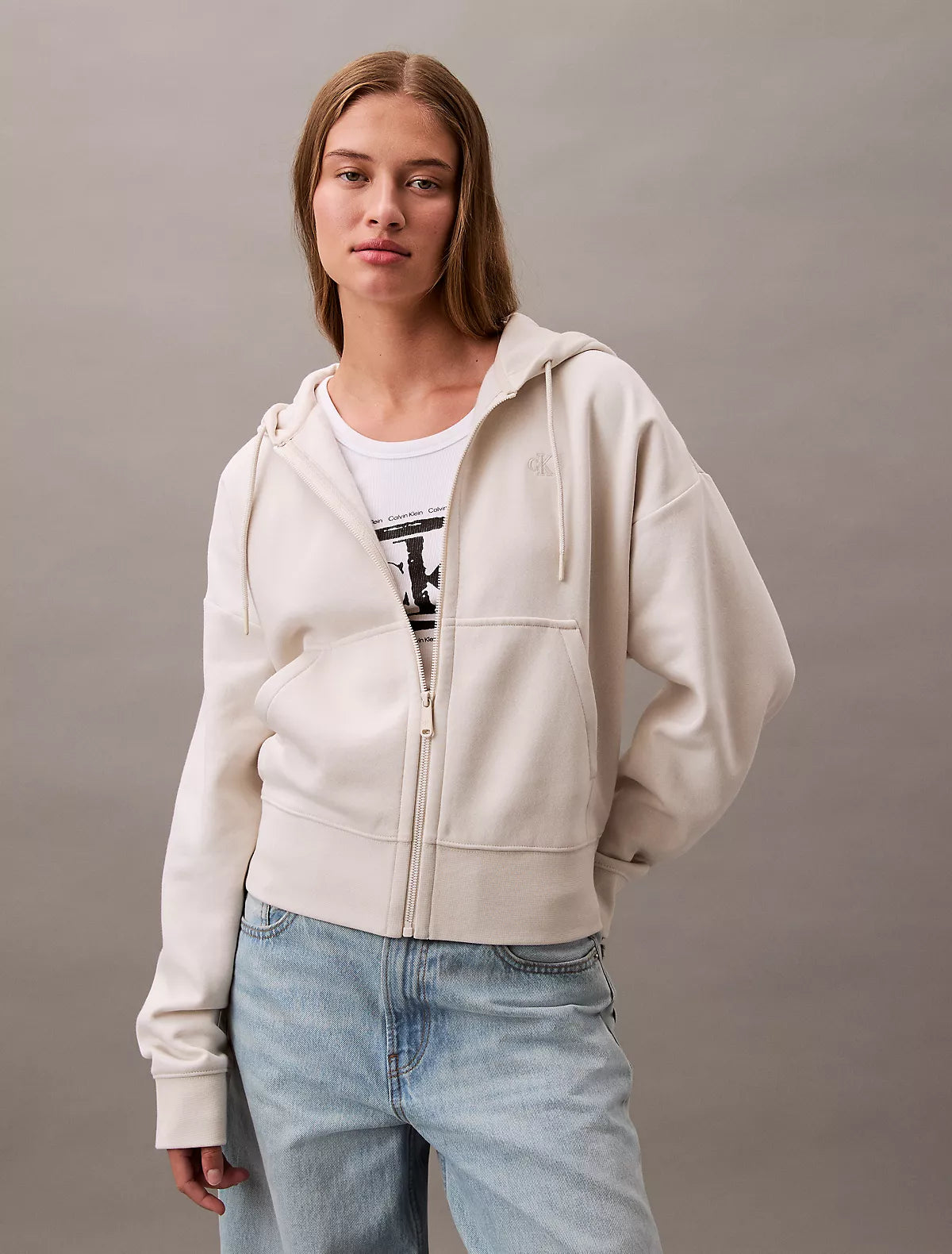Calvin Klein - Archive Logo Fleece Zip Hoodie