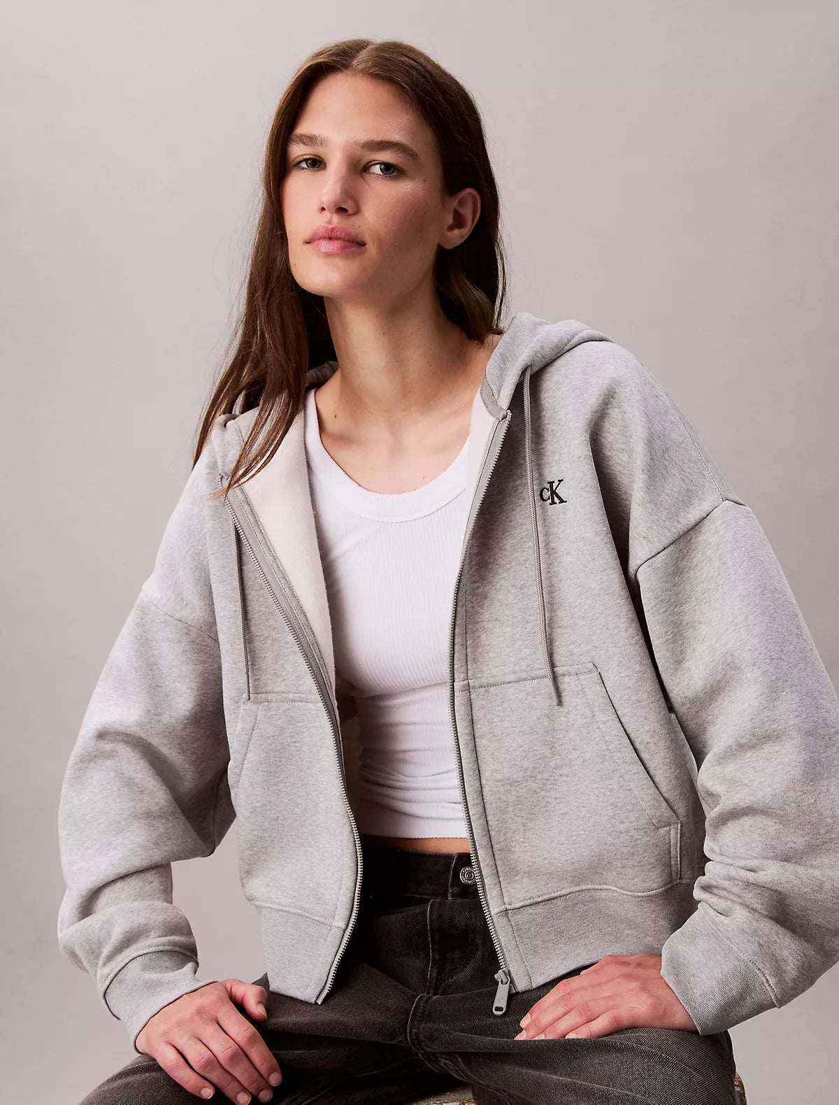 Calvin Klein - Archive Logo Fleece Zip Hoodie