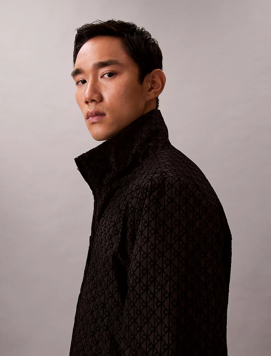 Calvin Klein - Allover Emblem Logo Reversible Jacket