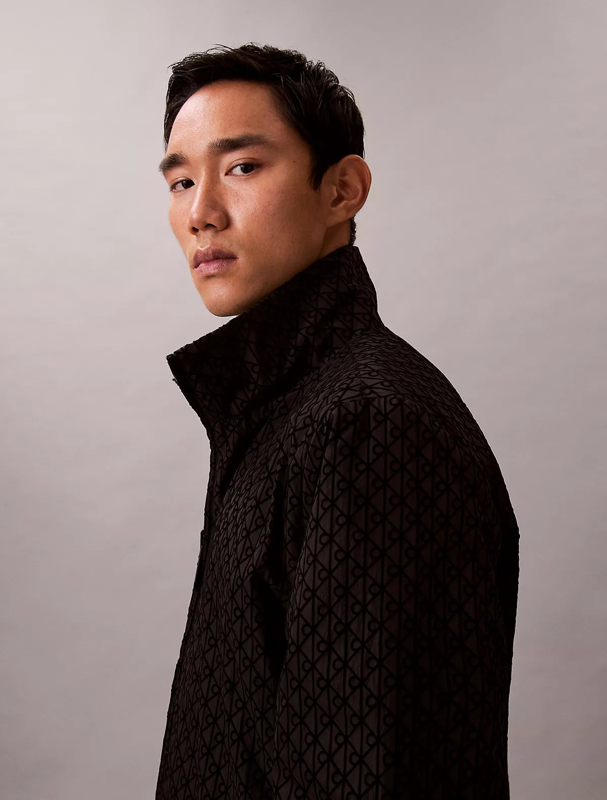 Calvin Klein - Allover Emblem Logo Reversible Jacket