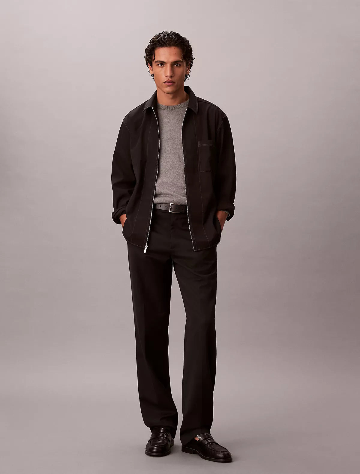 Calvin Klein - Wool Blend Relaxed Shirt Jacket