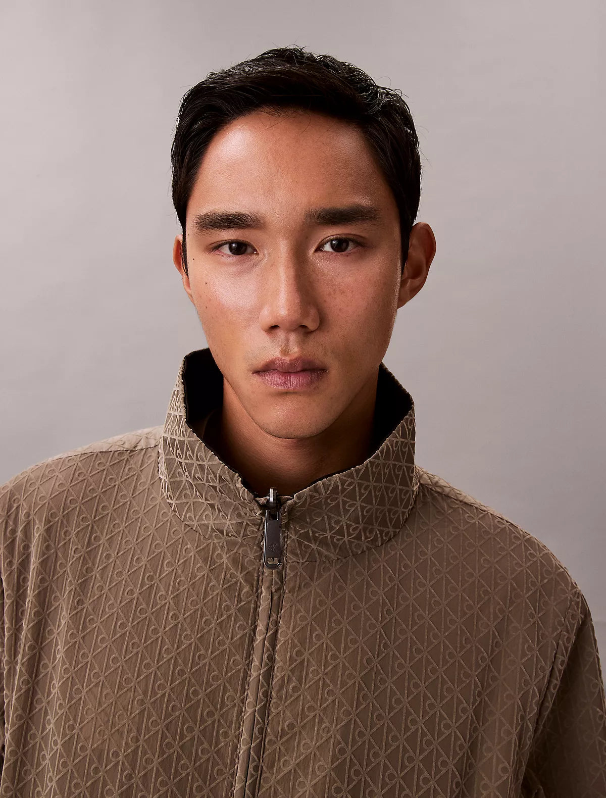 Calvin Klein - Allover Emblem Logo Reversible Jacket