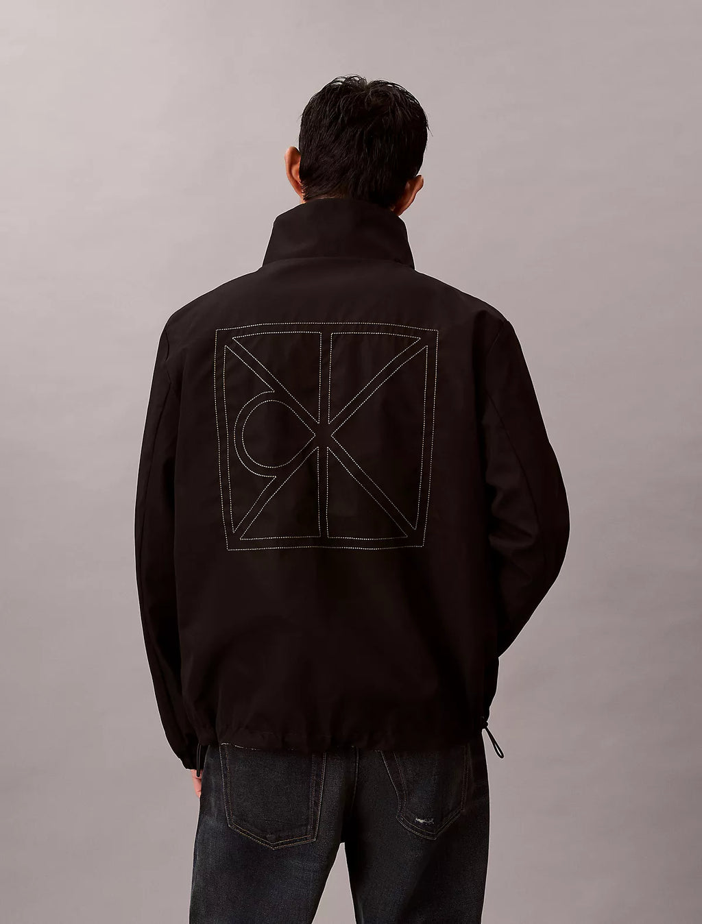 Calvin Klein - Allover Emblem Logo Reversible Jacket