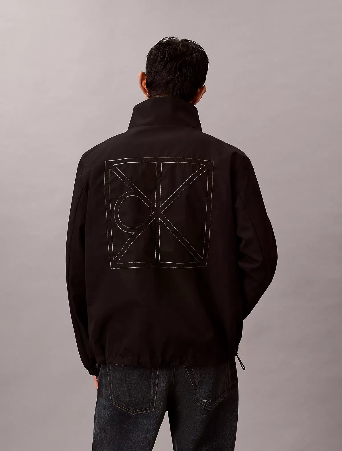Calvin Klein - Allover Emblem Logo Reversible Jacket