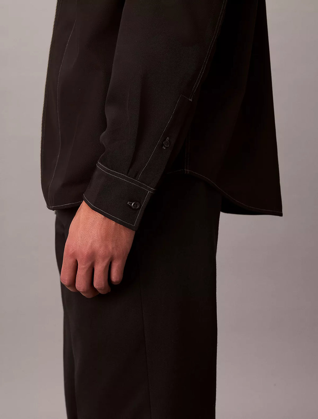 Calvin Klein - Wool Blend Relaxed Shirt Jacket