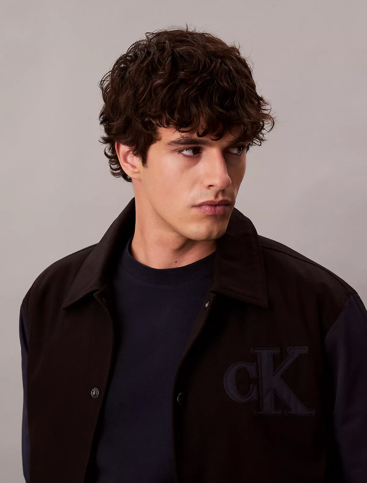 Calvin Klein - Nylon Cotton Varsity Bomber Jacket