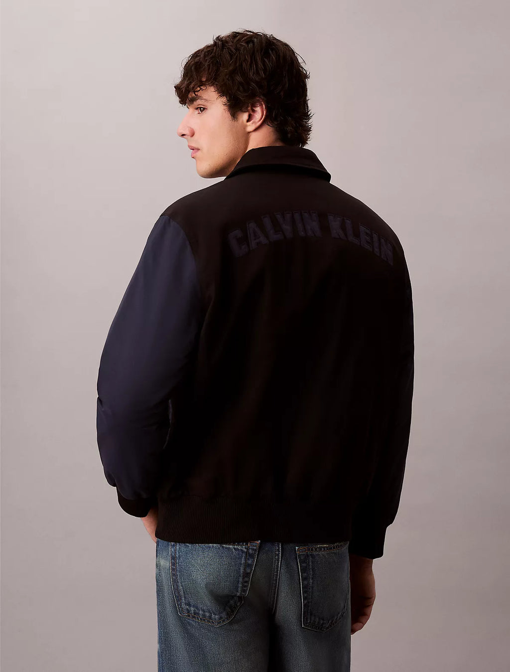 Calvin Klein - Nylon Cotton Varsity Bomber Jacket