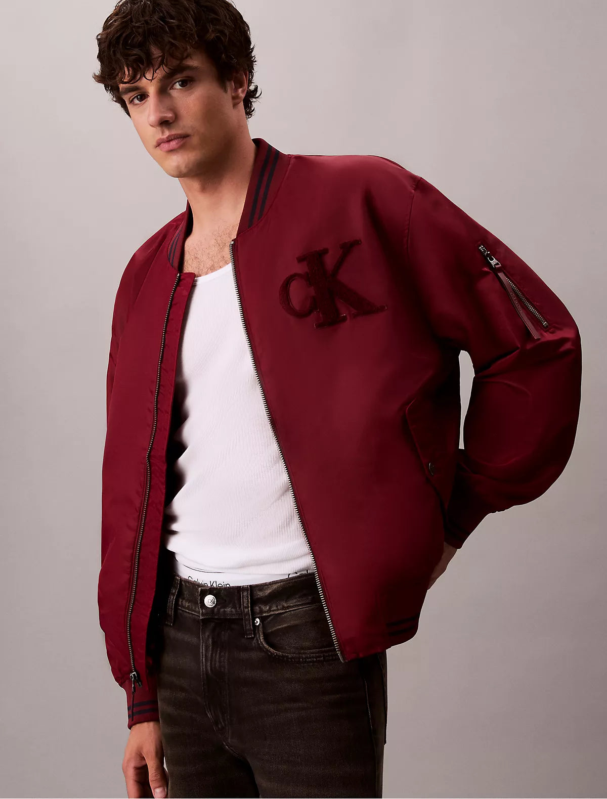 Calvin Klein - Nylon Tipped Bomber Jacket