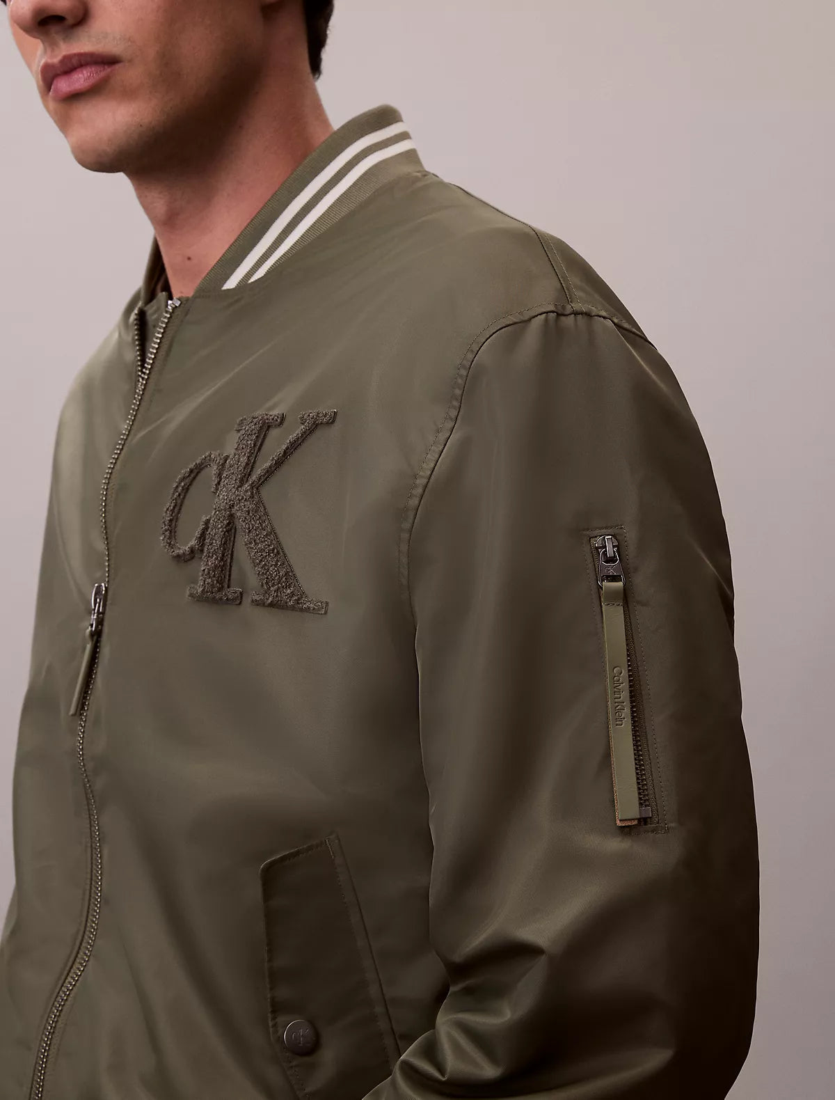 Calvin Klein - Nylon Tipped Bomber Jacket