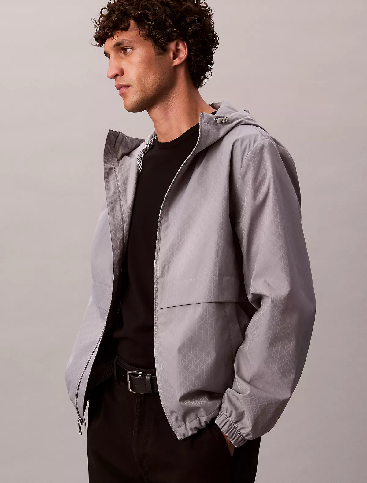 Calvin Klein - Allover Emblem Logo Windbreaker Jacket