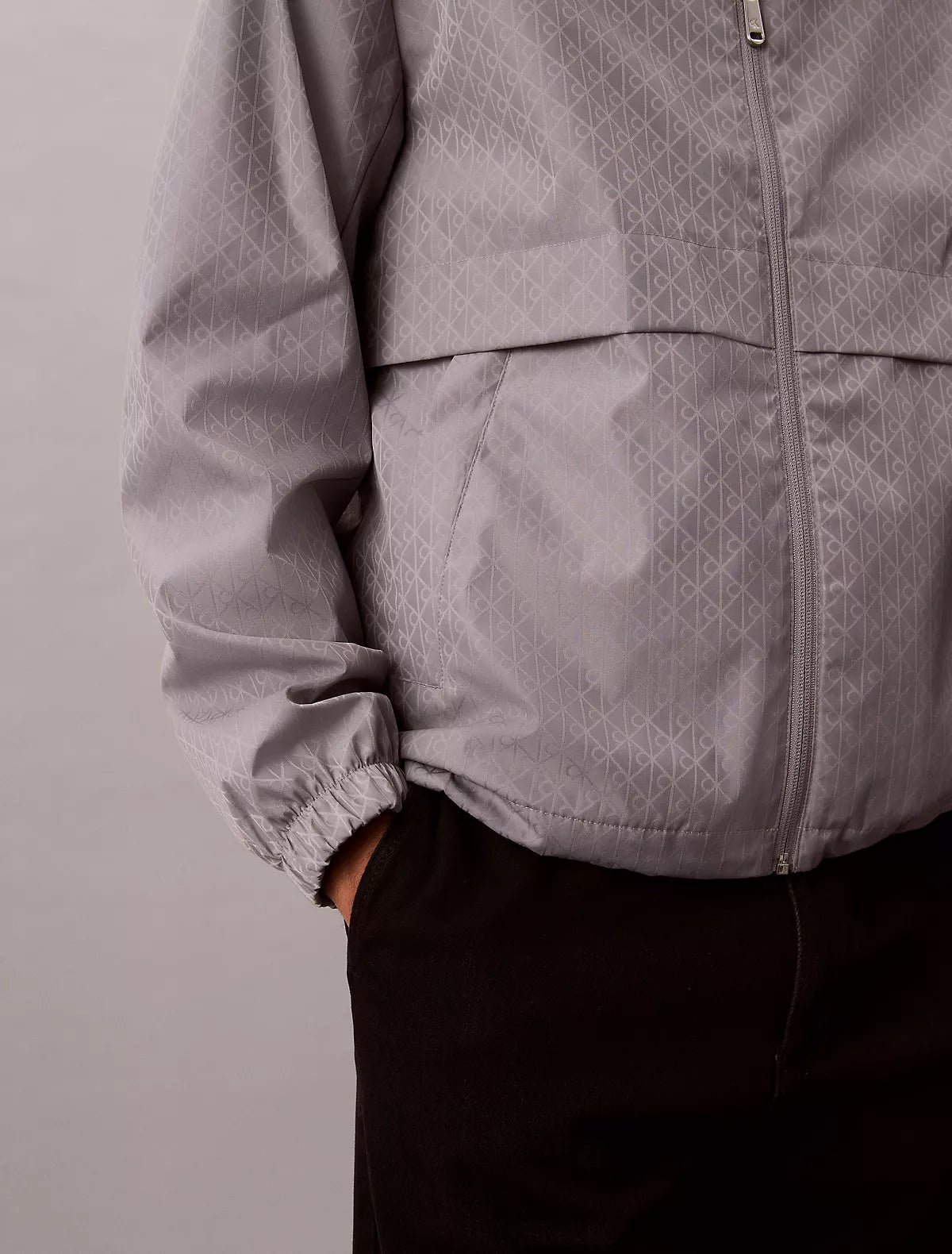 Calvin Klein - Allover Emblem Logo Windbreaker Jacket