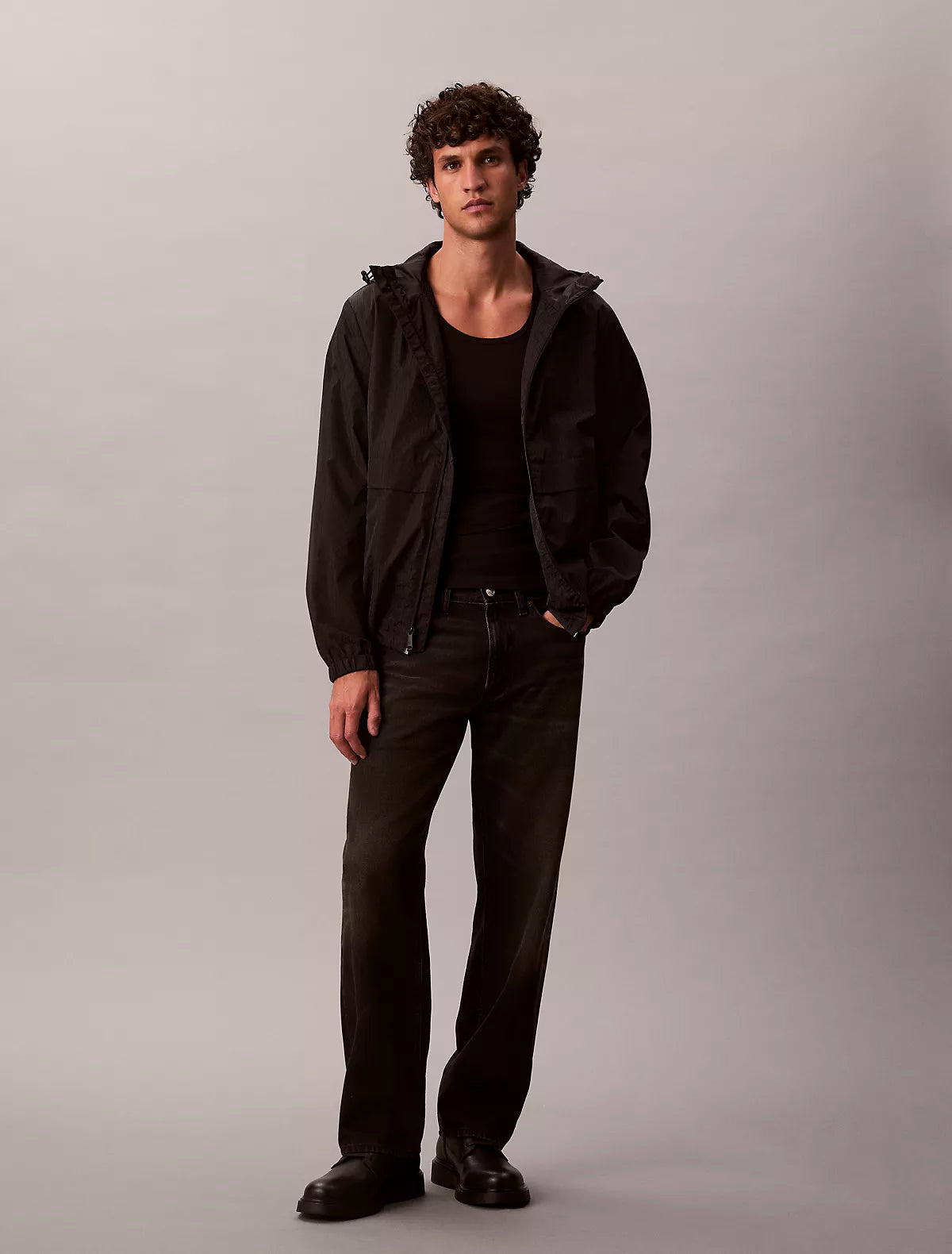 Calvin Klein - Allover Emblem Logo Windbreaker Jacket