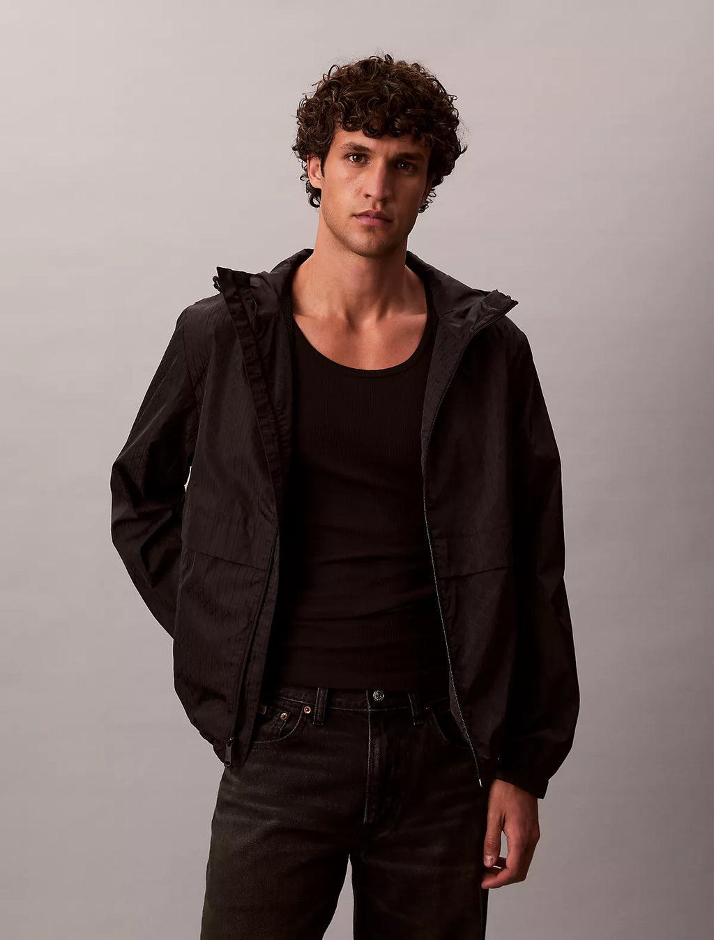 Calvin Klein - Allover Emblem Logo Windbreaker Jacket