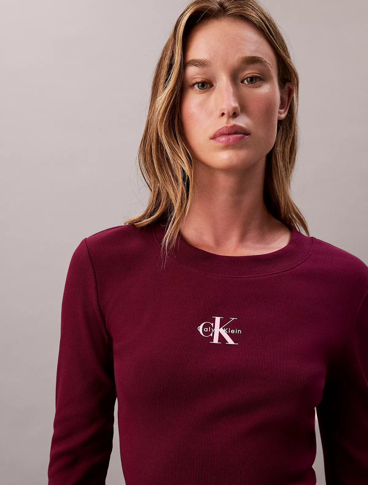 Calvin Klein - Monologo Long Sleeve Baby Tee