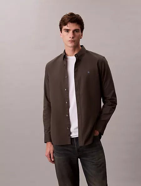 Calvin Klein - Solid Oxford Classic Button - Down Shirt - Brandatak Store