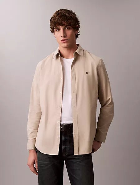 Calvin Klein - Solid Oxford Classic Button - Down Shirt - Brandatak Store