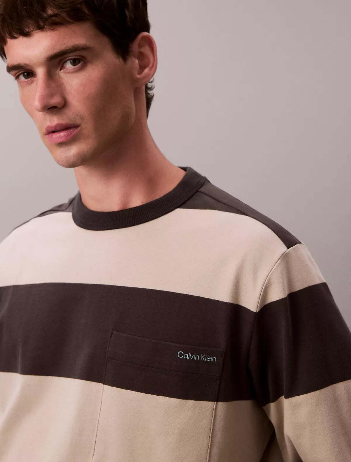 Calvin Klein - Stripe Relaxed Long Sleeve T-Shirt